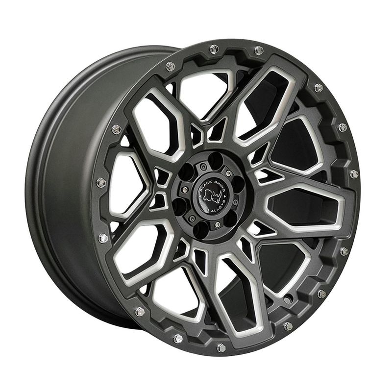 GENERICO - Set 4 Llanta 20x9.5 6x135 Et-12 Rhino-shrapnel Mg-mw