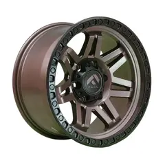 GENERICO - Set 4 Llanta 17x9 6x139 Et0 Syndacate Mbrnz-lb