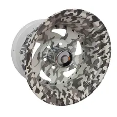 GENERICO - Llantas Fierro Aro 15 5x114 Camuflado - Set 4