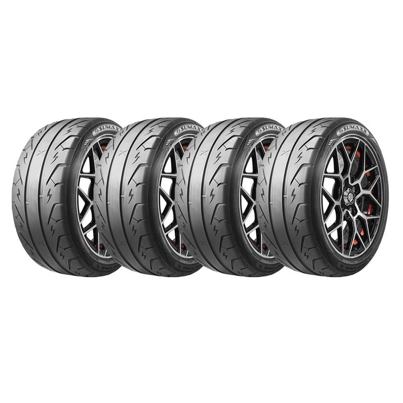 GENERICO - SET X 4195/50R15 82V MAX DRIFTING X Sumaxx Race-On TL BLK 