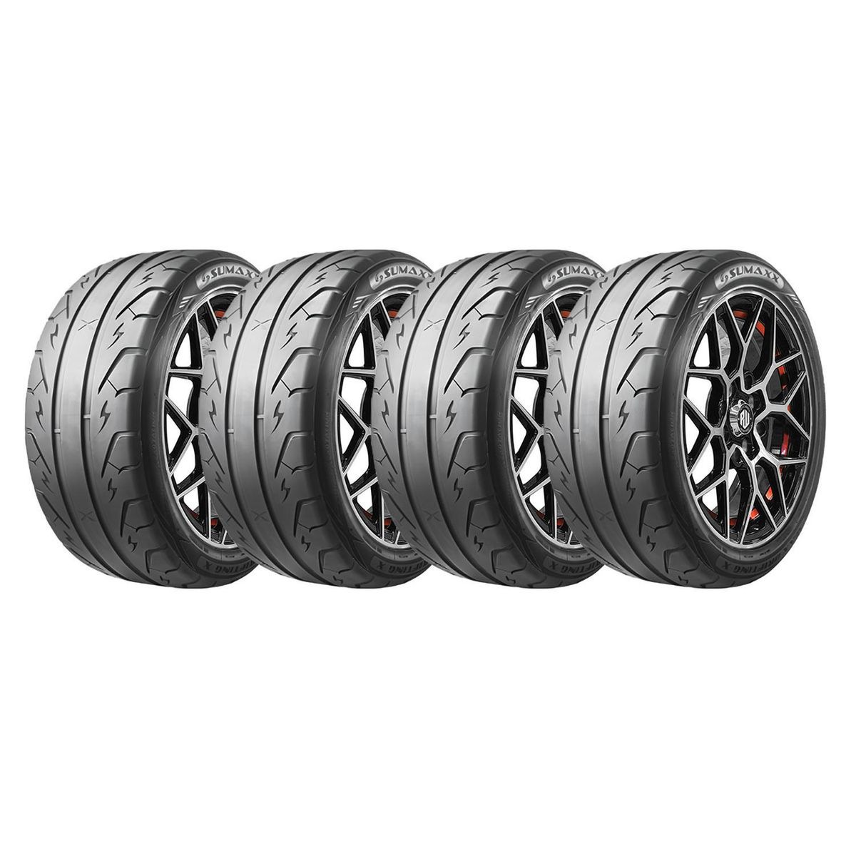 GENERICO - SET X 4 Neumáticos 205/50R16 91W MAX DRIFTING X Sumaxx Race-On TL BLK CHN
