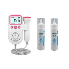 GENERICO - Doppler Monitor Rosado Mas 2 Gel Primeros Latidos Ultrasonido
