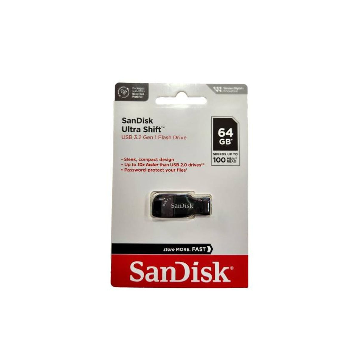 GENERICO - Pendrive SanDisk Ultra Shift 64gb USB 3.2