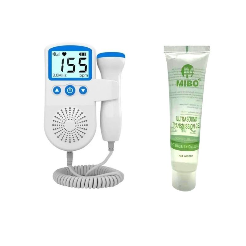 GENERICO - Doppler Monitor Ultrasonido Azul Mas Gel Ultrasound Primeros Latidos
