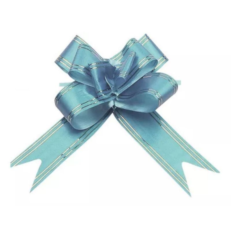GENERICO - Cinta De Regalo Mágico Lazo Azul 50 Unidades