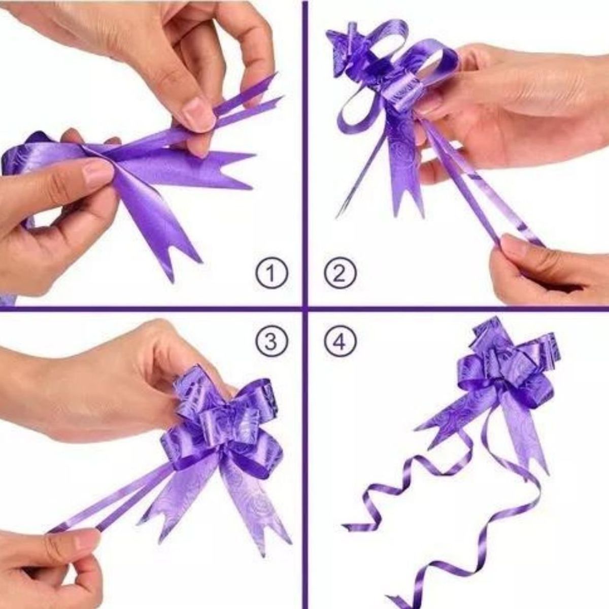 GENERICO - Cinta De Regalo Mágico Lazo Azul 50 Unidades