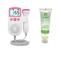 GENERICO - Doppler Monitor Ultrasonido Rosado Mas Gel Ultrasound Primeros Latidos