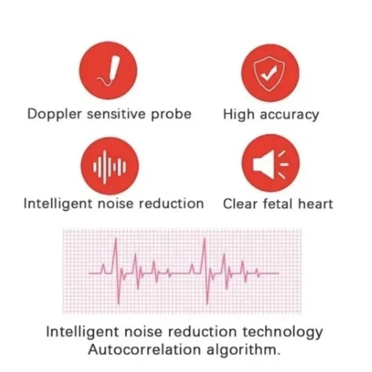 GENERICO - Doppler Monitor Ultrasonido Verde Mas Gel Ultrasound Primeros Latidos