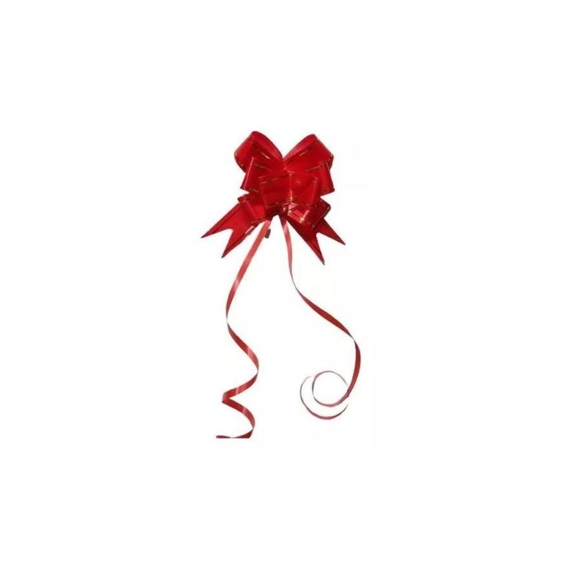 GENERICO - Cinta De Regalo Mágico Lazo Rojo 50 Unidades