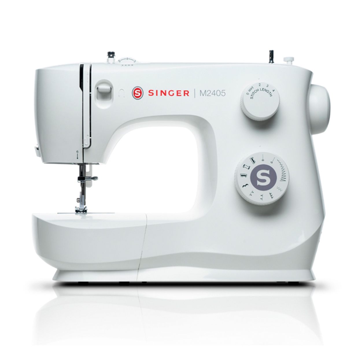 SINGER - Máquina De Coser Recta Singer M2405 Portable Blanca