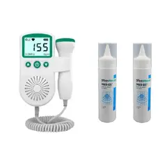 GENERICO - Doppler Monitor Verde Mas 2 Gel Primeros Latidos Ultrasonido