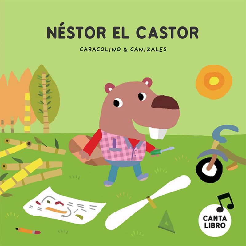 NUBEOCHO - Libro LEE Y CANTA CON CARACOLINO - NESTOR EL CASTOR