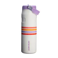STANLEY - Botella Térmica Flip Straw 20 Cream Lilac Stripe- 710 ml