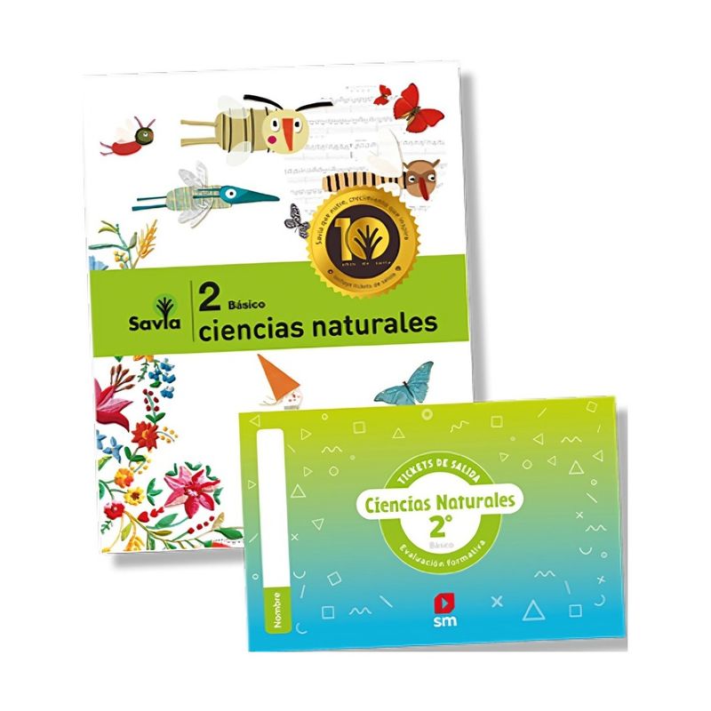 TOP10BOOKS - TEXTO PACK CIENCIAS NATURALES 2° SAVIA