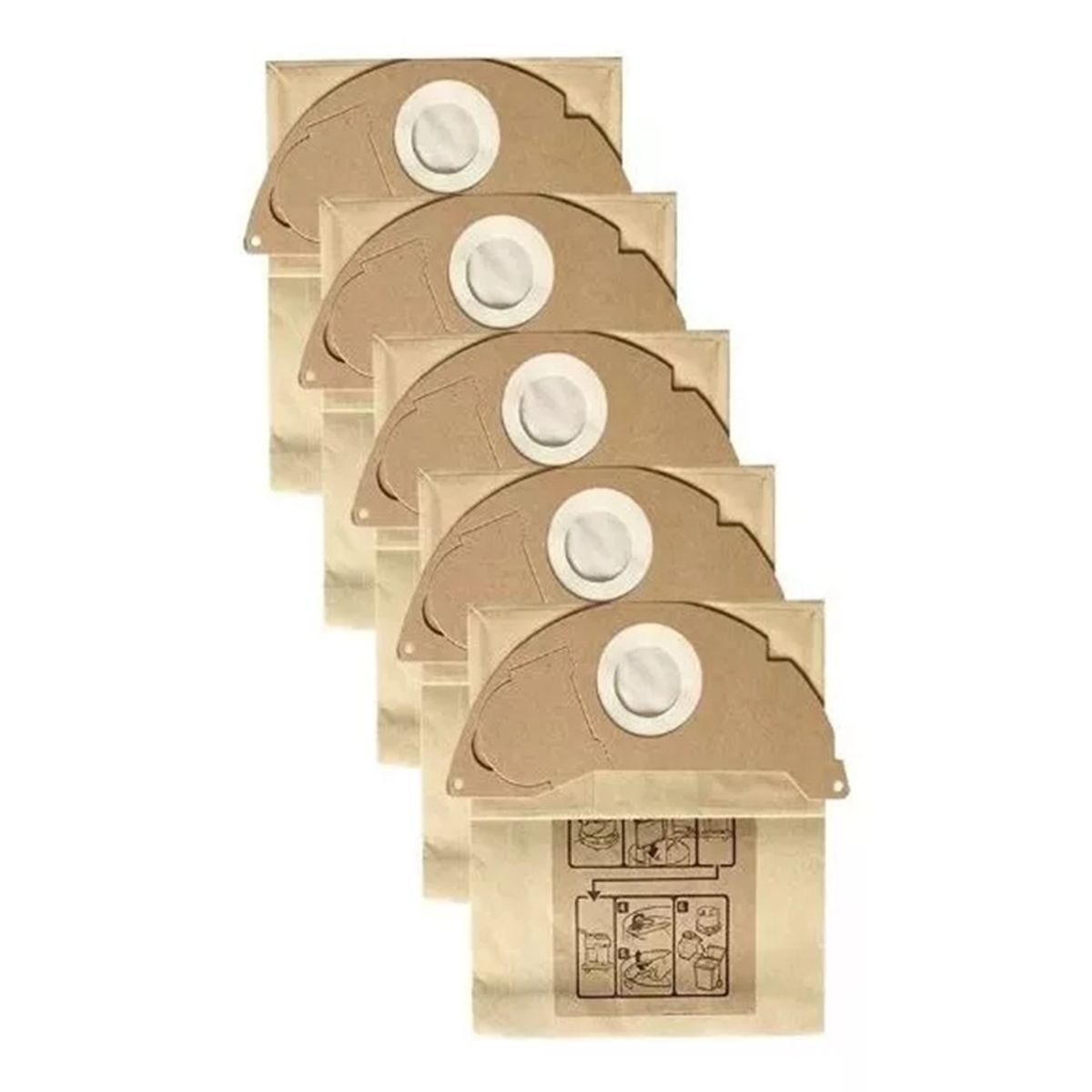 GENERICO - Bolsa Basura para Karcher Mv2 Wd2 Wd2250 A2004…