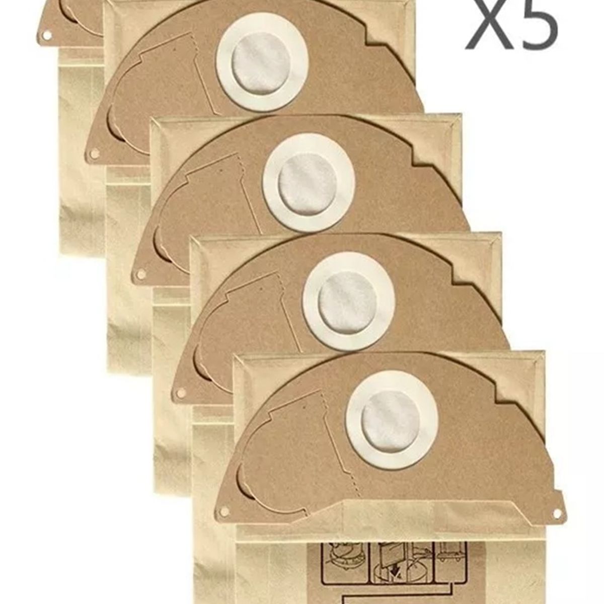 GENERICO - Bolsa Basura para Karcher Mv2 Wd2 Wd2250 A2004…