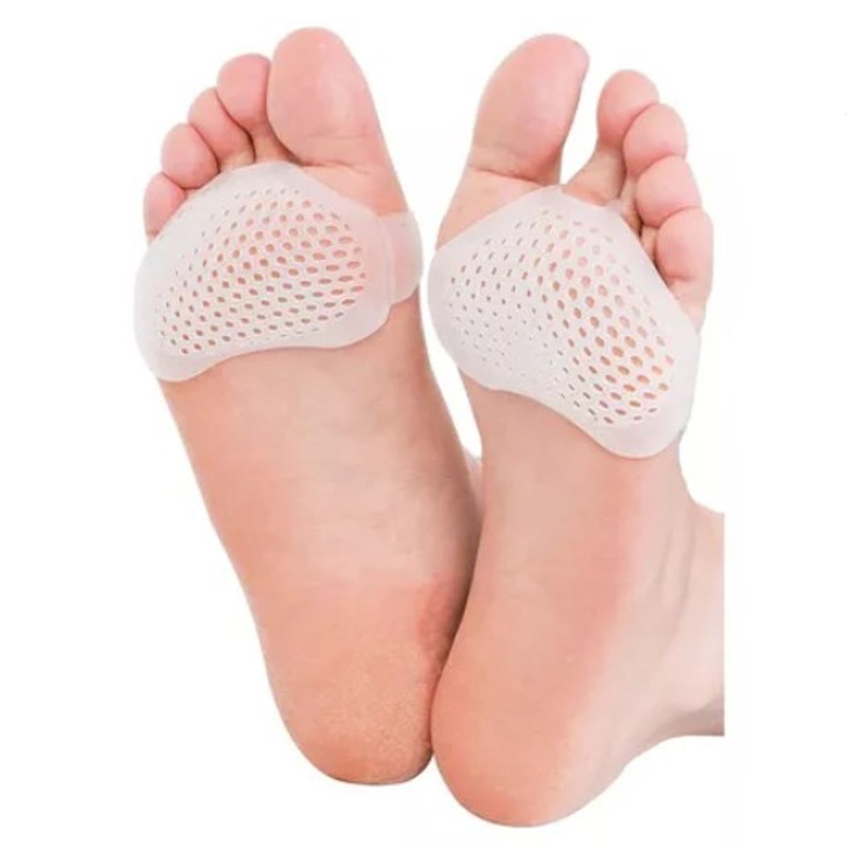 ONEDER - Plantilla Almohadilla Para Metatarso Gel Silicona Par 2 Unidades Blanco
