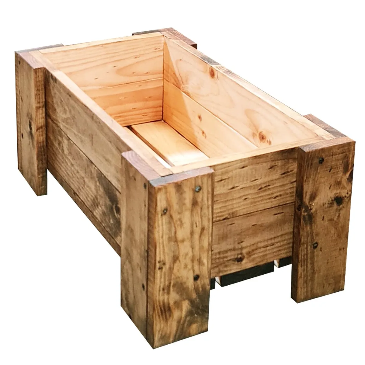 ARTE CHICO - Jardinera Madera Terrazas y Jardín 60x45x25.