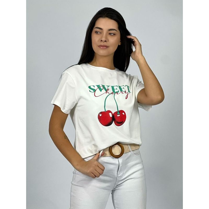 ENIGMATICA BOUTIQUE - Polera Algodón Diseños - Verde - Único
