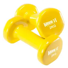 CITYSHOP - Par Mancuernas Neopreno Ironfit 2 Kg C/u Color Amarillo