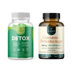 KARUNLIFE - Pack Detox Vinagre de Manzana y Cúrcuma + Pimienta Negra Karun Life