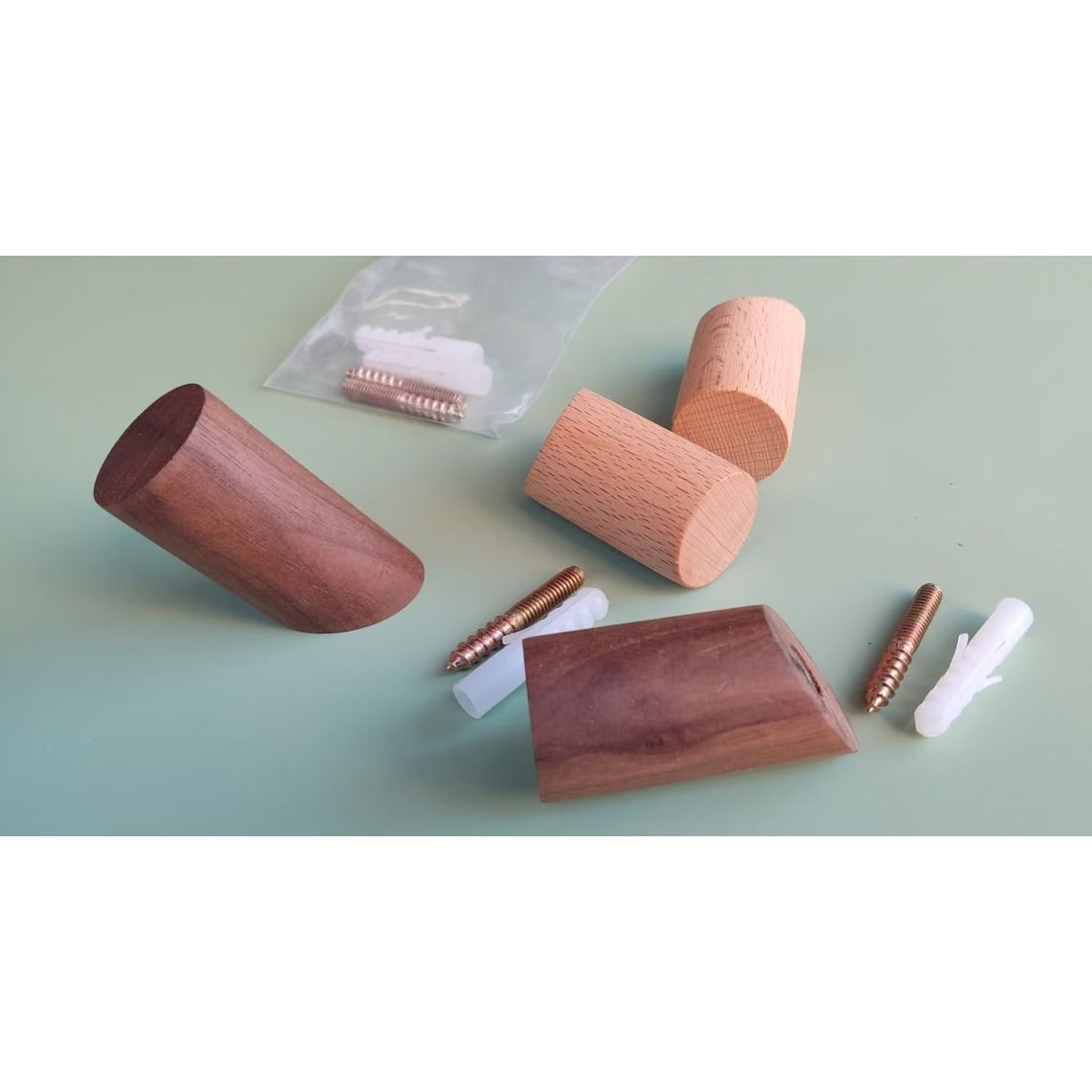 WW DESIGN - Pack 10 Percheros de Madera – Colgadores Prácticos y Elegantes