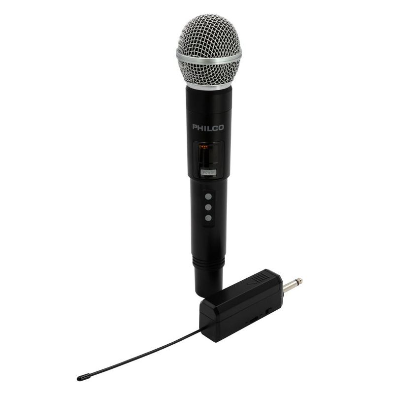 PHILCO - Set de 2 Micrófonos Inalámbricos UHF Philco Pro
