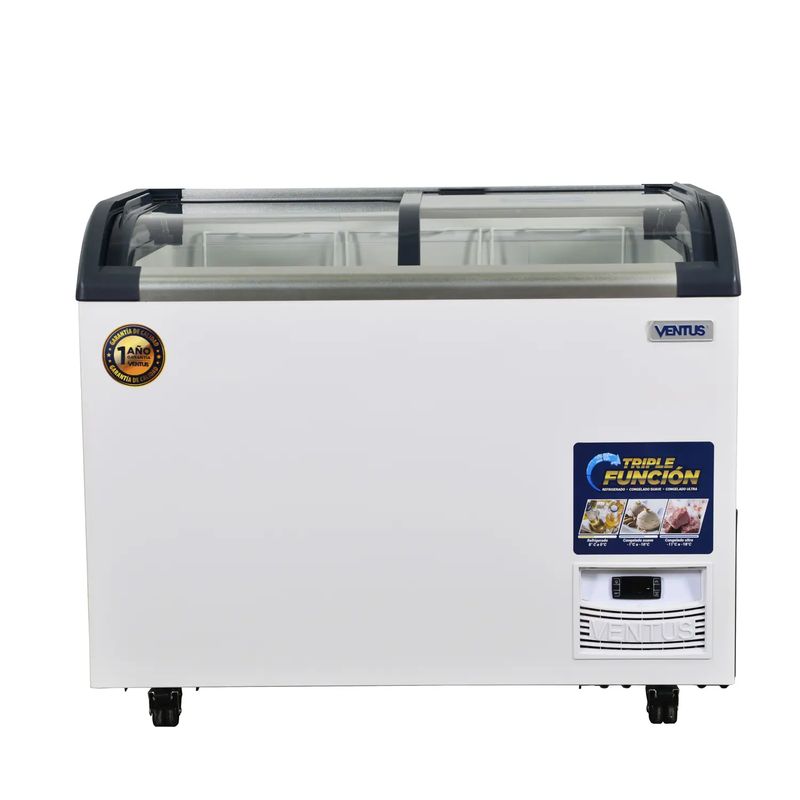 VENTUS - CONSERVADORA VIDRIO SEMI-CURV 320LTS PRO