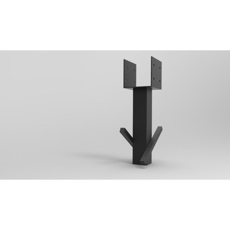GENERICO - BASE CEMENTAR TERRAZAS PARA PILARES DE MADERA 4X4 95X95MM BASIKO