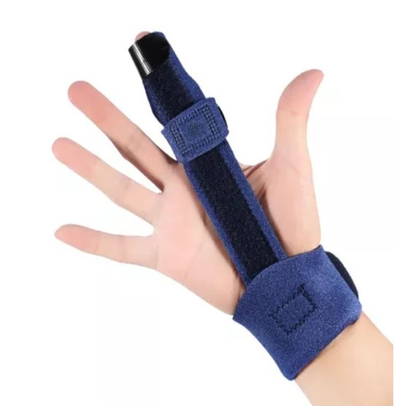 GENERICO - Inmovilizador Dedo Adulto Para Indice Medio Anular Ajustable Talla M