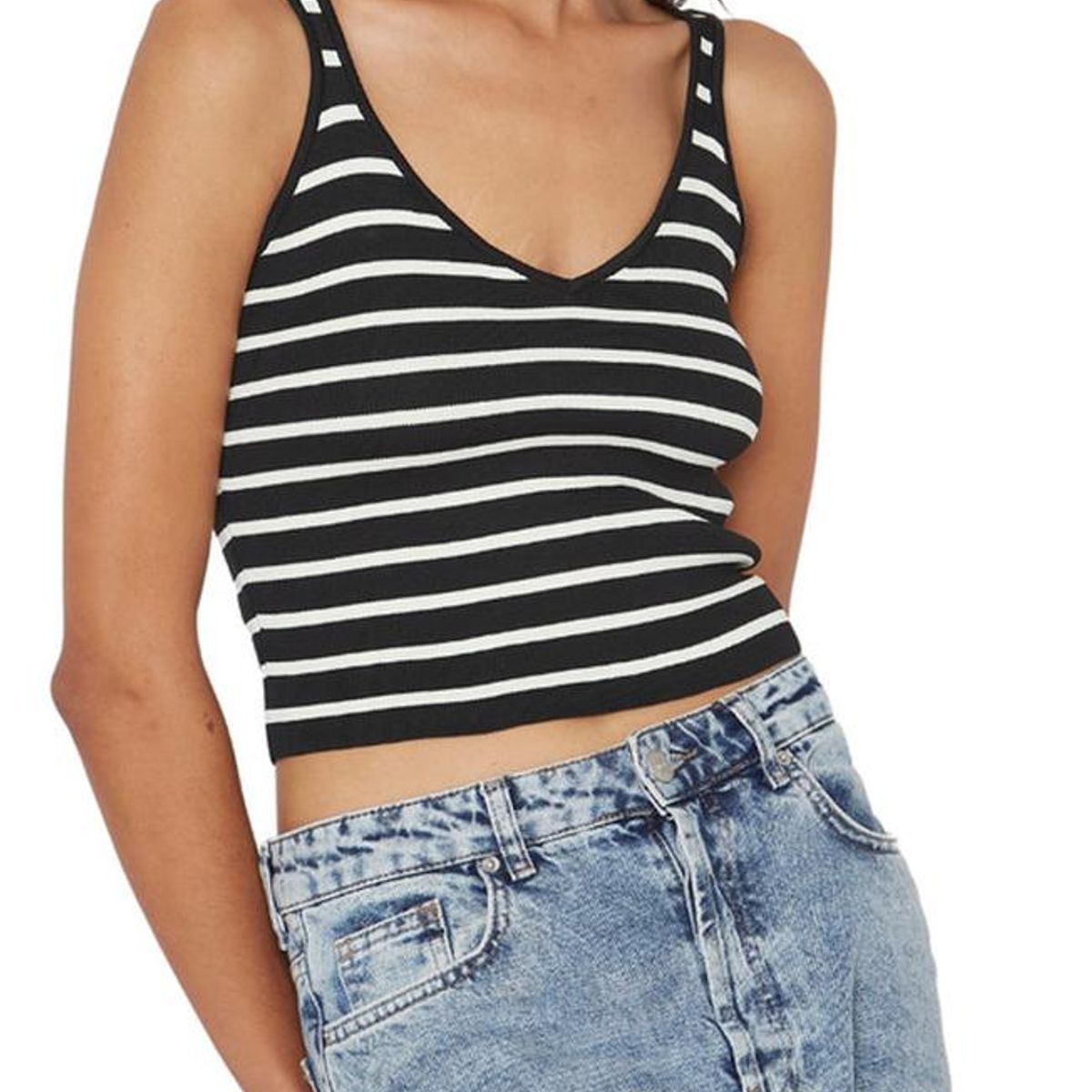 JACINTA TIENDA - Top Celine negro y blanco Jacinta Tienda