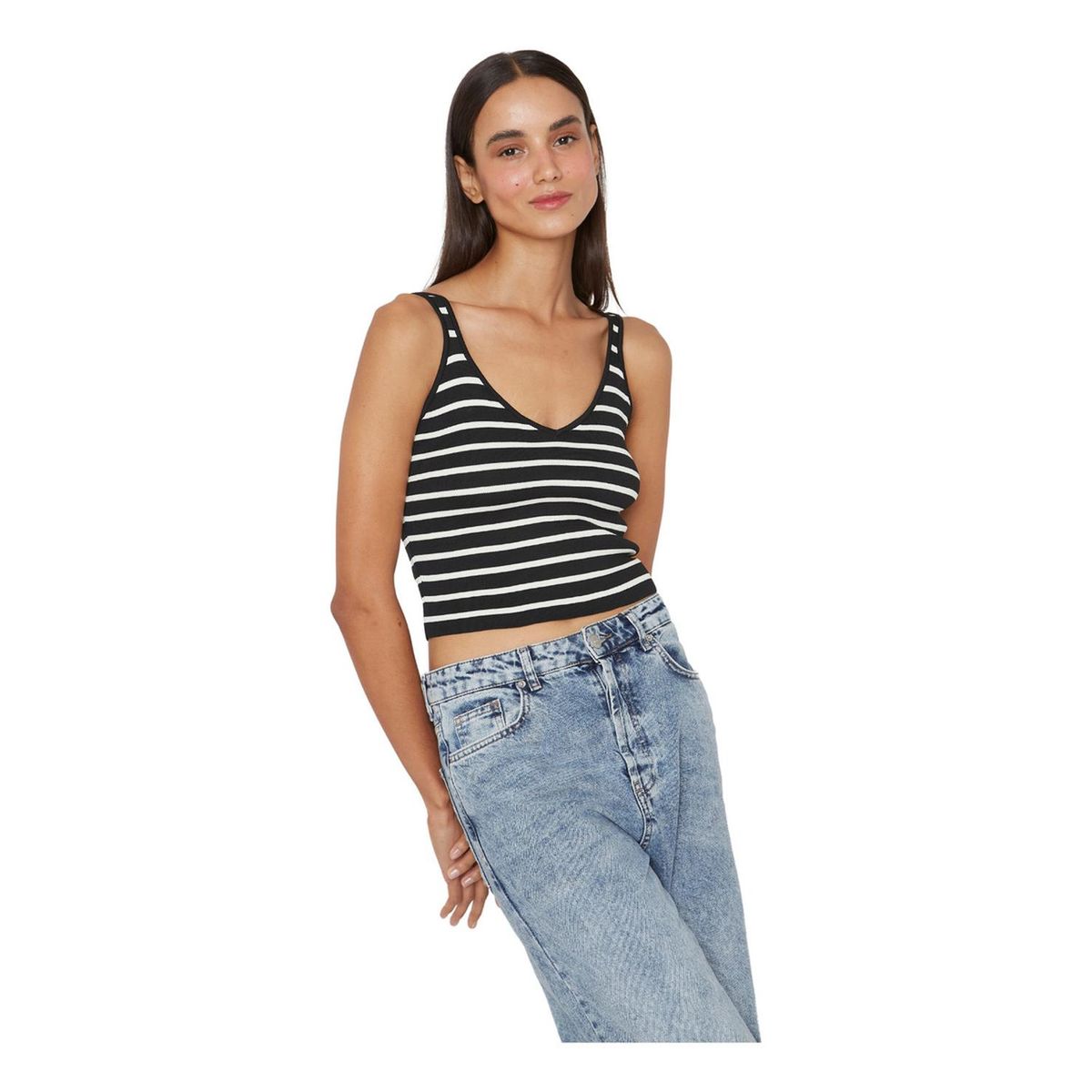 JACINTA TIENDA - Top Celine negro y blanco Jacinta Tienda