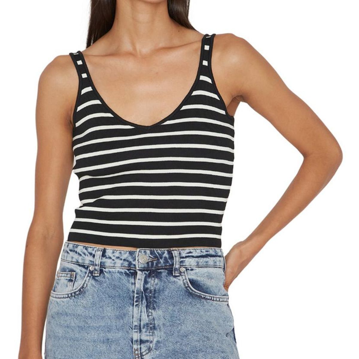 JACINTA TIENDA - Top Celine negro y blanco Jacinta Tienda