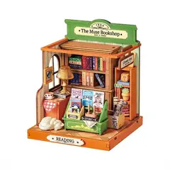 ROBOTIME - Casa Miniatura DIY - Librería The Muse Puzzle 3D