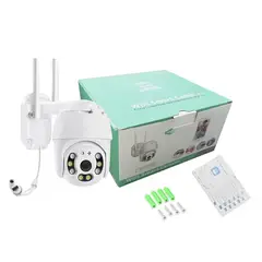 STARTECHOFFICE - Cámara de Seguridad WiFi 1080P Visión Nocturna Rotación 360° IP66
