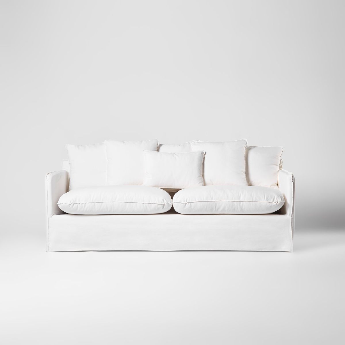 BOKAN - Sofá 3 Cuerpos Puelo Blanco