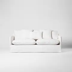 BOKAN - Sofá 3 Cuerpos Puelo Blanco