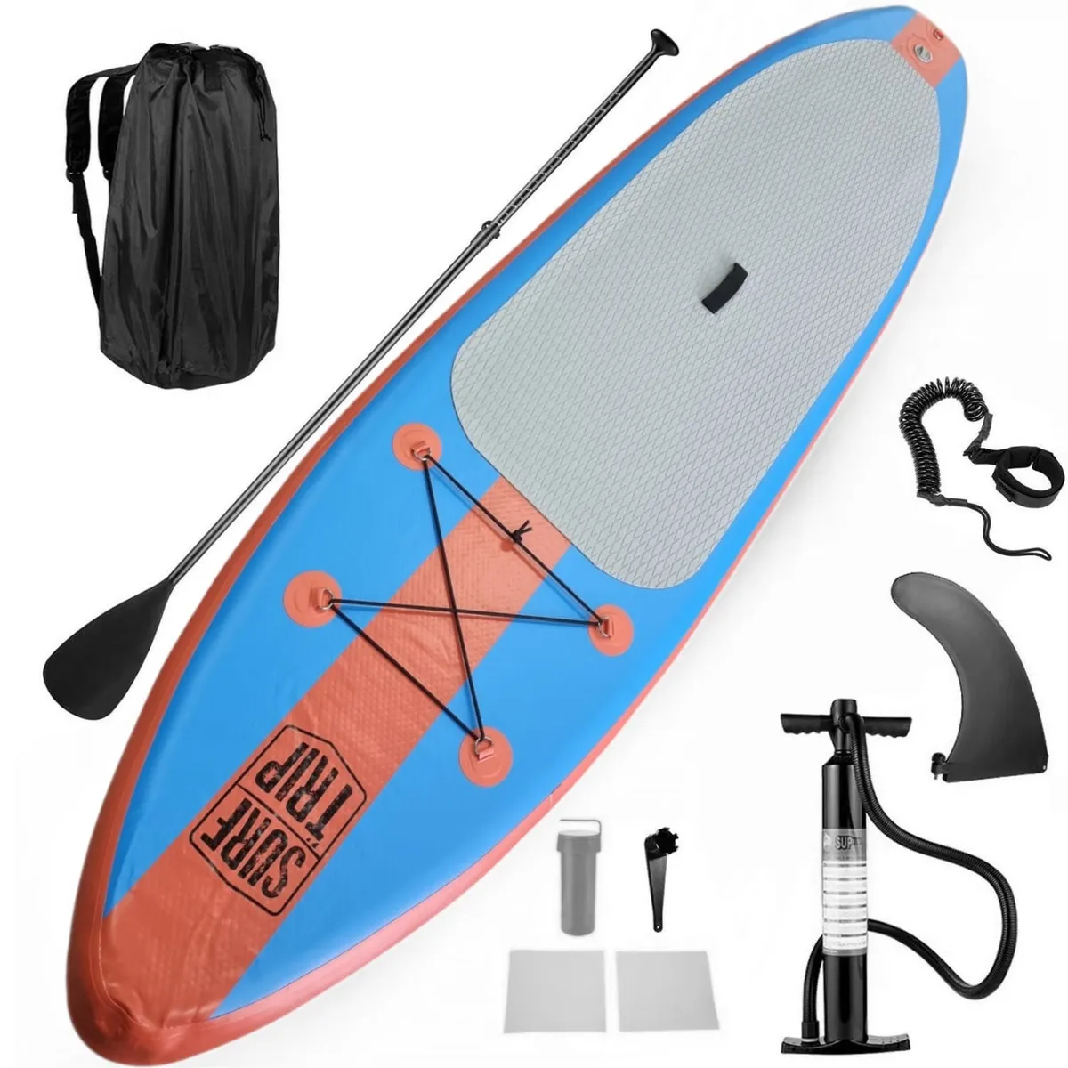 SUNSHINE - TABLA DE SUP ROUND VERSION 3 AZUL-NARANJO