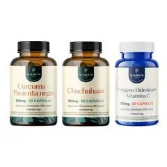 KARUNLIFE - Pack Articulaciones Y Dolor Cúrcuma+ Chuchuhuasi+ Colágeno