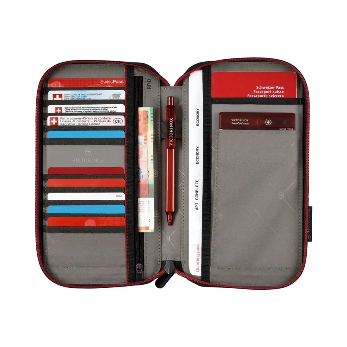 VICTORINOX - Organizador de viaje con protección RFID Negro Victorinox