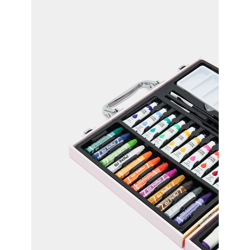 ODIS - Set De Dibujo Creativo Para Niños - Lapices - Rosa - 53pcs