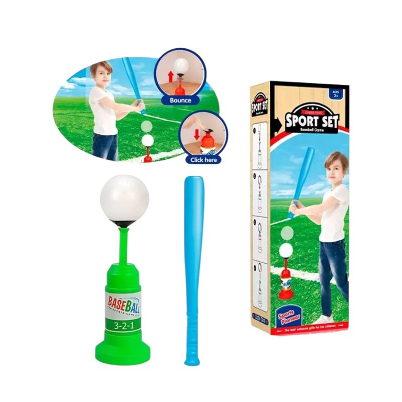 GENERICO - Set Juego de Beisbol Para Niños Con Lanzador de Pelotas
