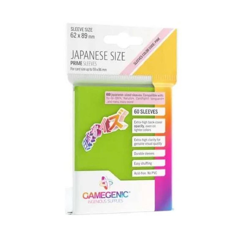 GAMEGENIC - Protectores Prime Gamegenic - Lime (62 x 89 mm) (60ct)