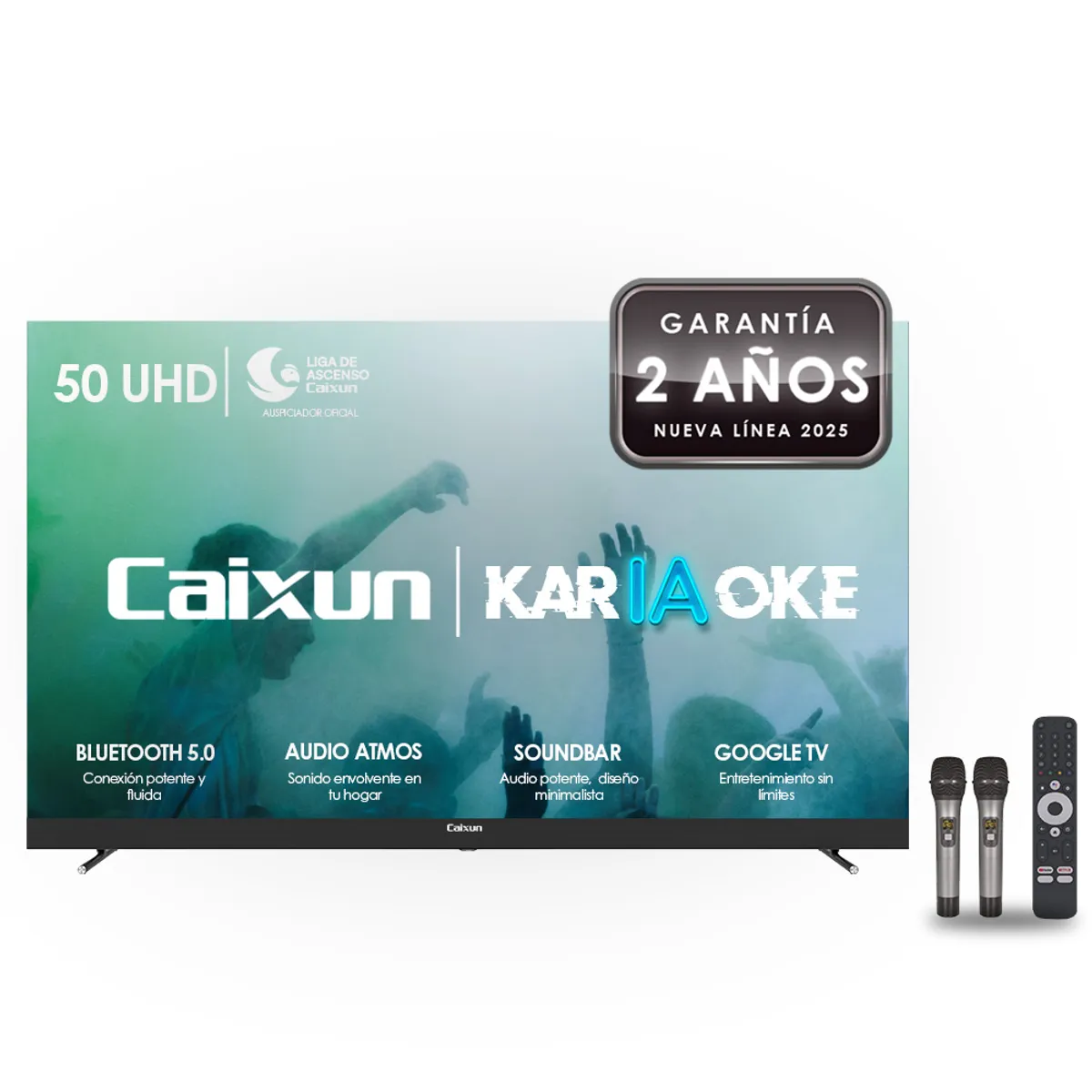 CAIXUN - Smart TV Caixun LED 50 UHD 4K Karaoke Google TV C50VSUG