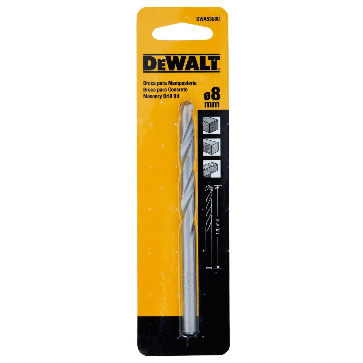 DEWALT - Broca para concreto 8x120mm DEWALT DWA5308C