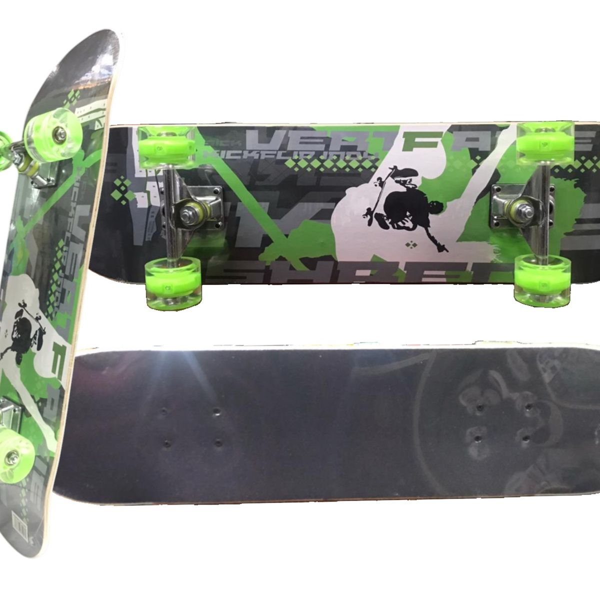 GENERICO - Skate Tabla Patineta Con Lija Ruedas Con Luces