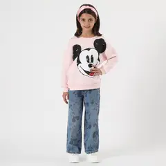 DISNEY - Jeans Niña Minnie Faces Azul