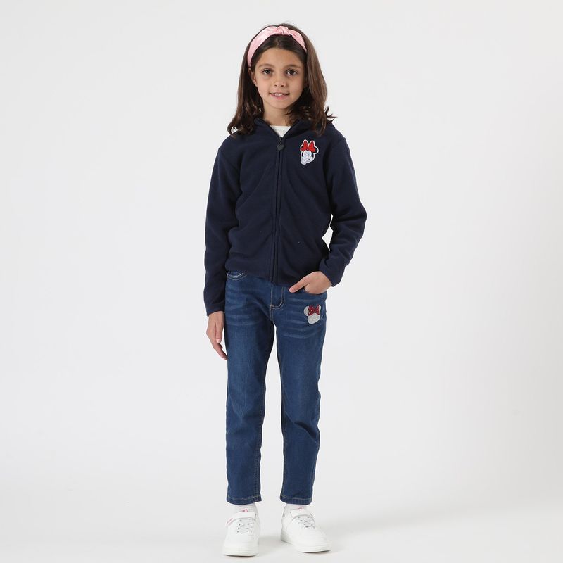 DISNEY - Jeans Niña Minnie Logo Azul Disney