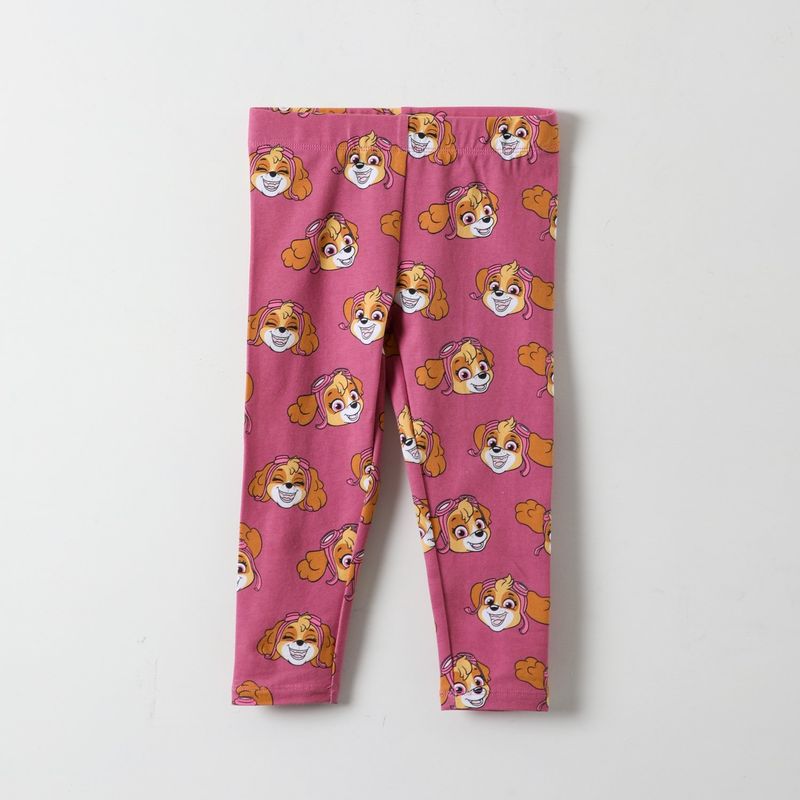 PAW PATROL - Calza Niña Sky Full Print Rosado Paw Patrol