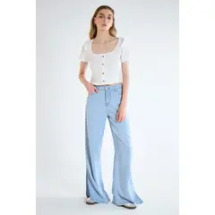 IO - Jeans Liso Celeste